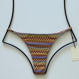 Acacia Swimwear Ralphy Bikini Bottom - Mada - Minimal Coverage - XL - NWT